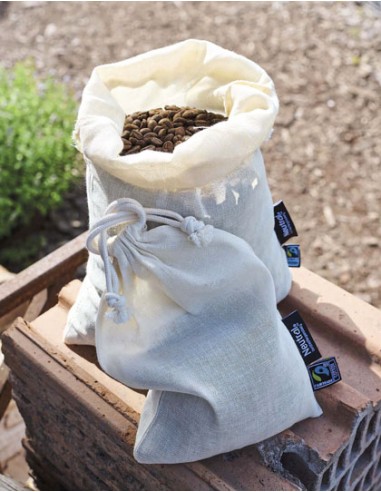 NEU-O95025-Cotton Bag With Drawstrings (5 Pieces)
